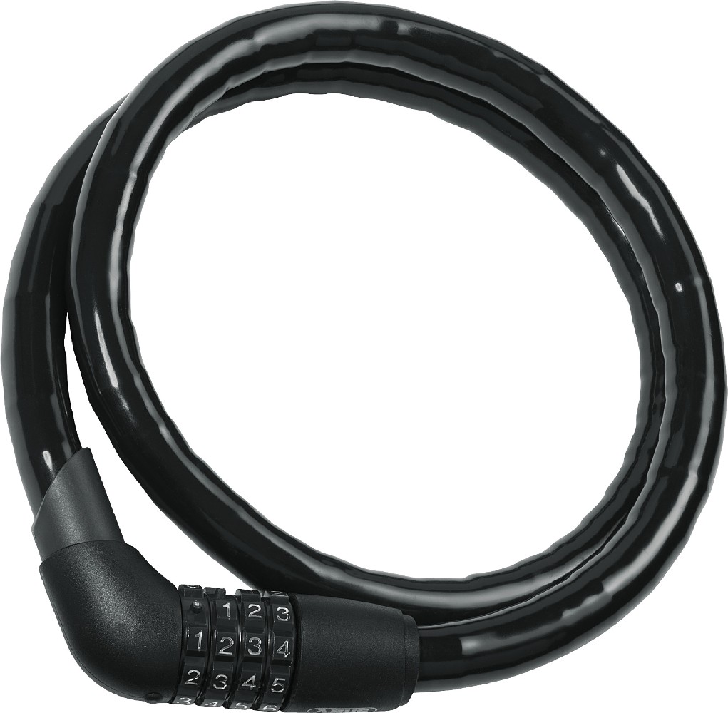 ABUS Fahrradschloss Tresor Steel-O-Flex 42934 Schwarz - Herren / Unisex