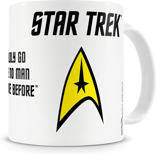 Star Trek Boldly Coffee Mug Kaffeebecher White