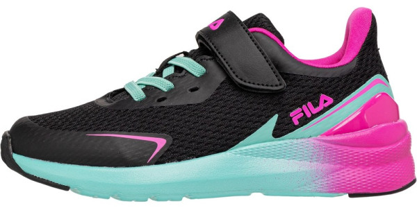 Fila Kinder Unisex Performance Laufschuhe Low Crusher V Kids Black-Pink Glo