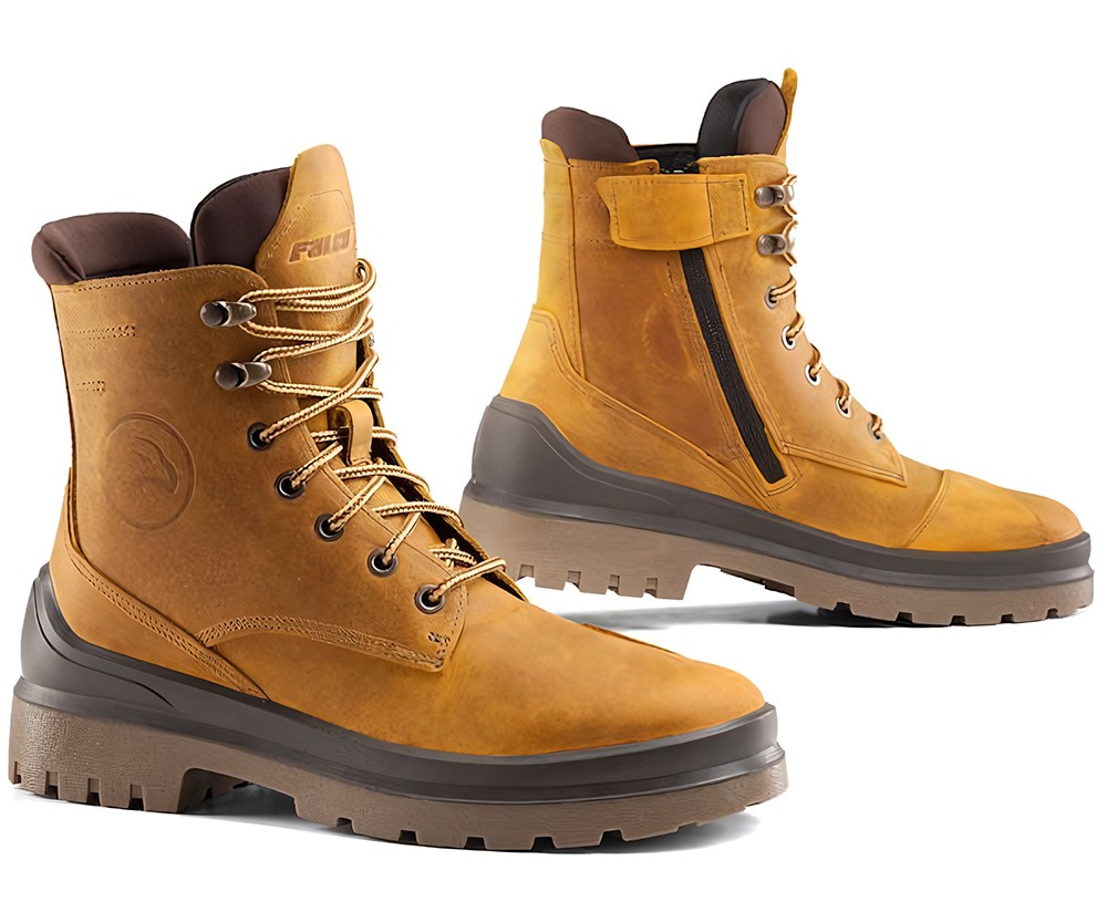 Falco Damen Motorrad Stiefel Viky Camelbraun - Damen