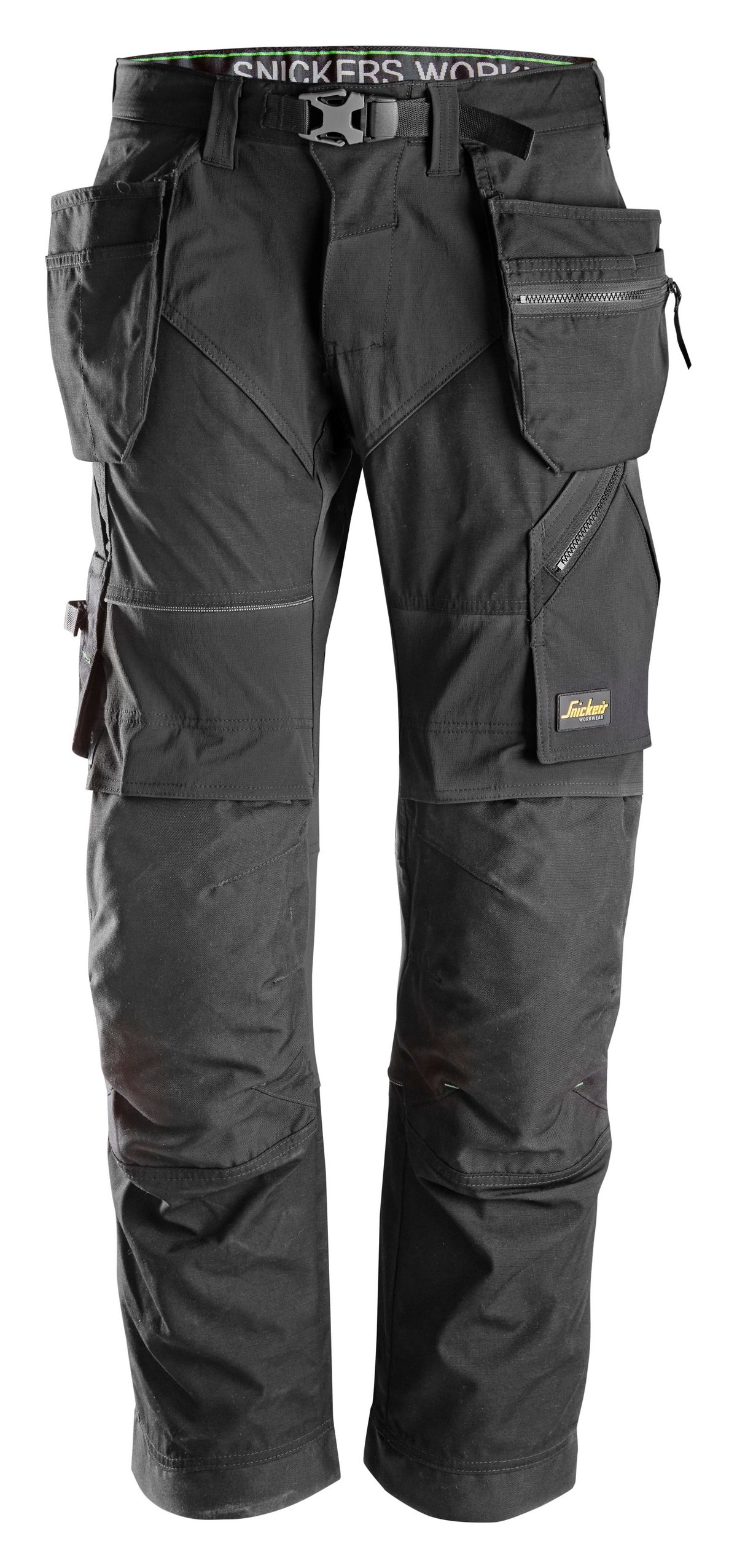 Snickers FlexiWork Arbeitshose m. Holstertaschen, EN 14404 Schwarz - Herren / Unisex