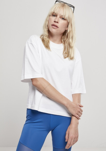 Urban Classics Damen T-Shirt Ladies Organic Oversized Tee White