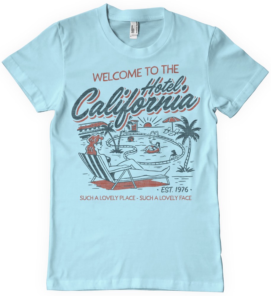 Hotel California T-Shirt Skyblue - Herren / Unisex