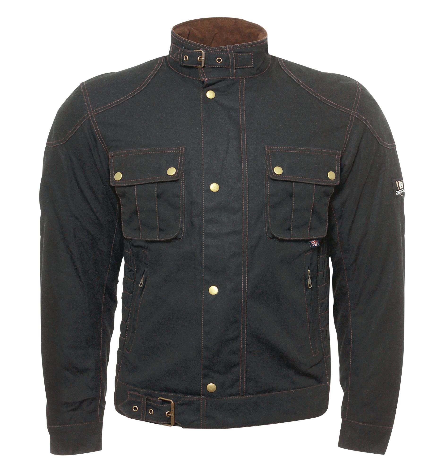 Bores Jacke Carlo kurze Herren Wachsjacke Black | Textil | Jacken