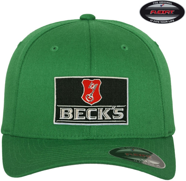 Beck's Beer Patch Flexfit Cap Green