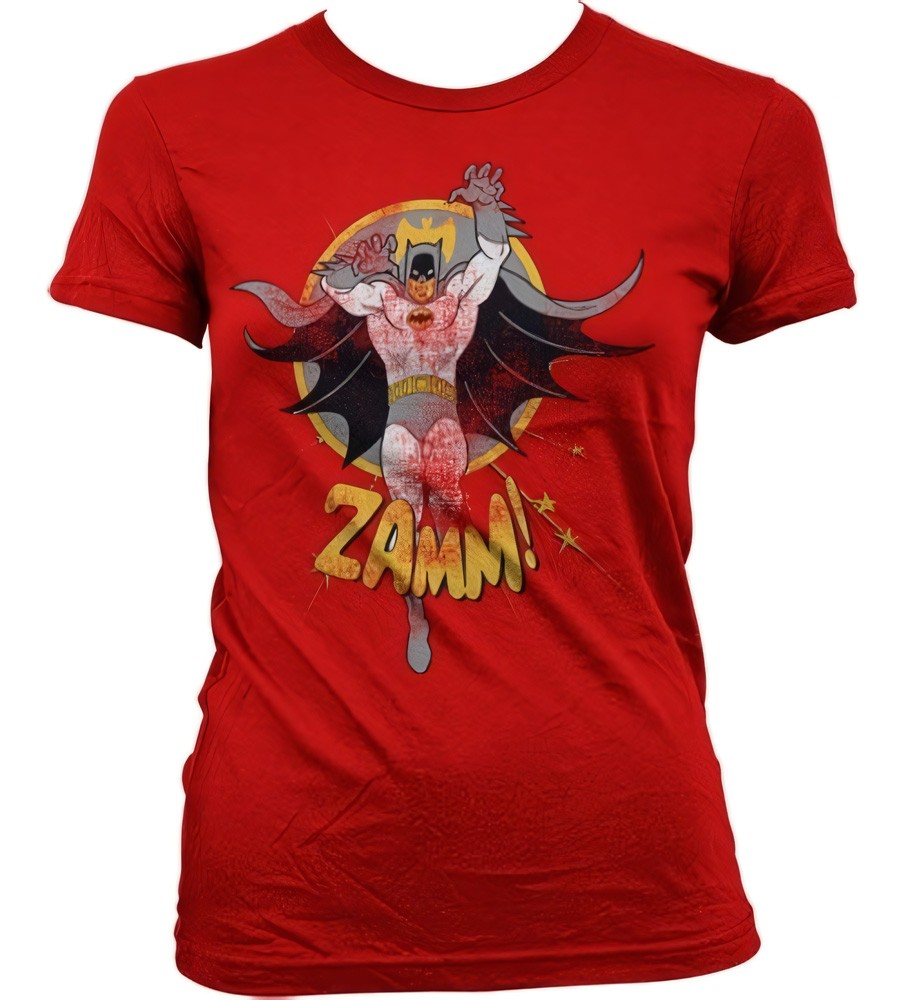 Batman Zamm! Girly T-Shirt Damen Rot - Damen