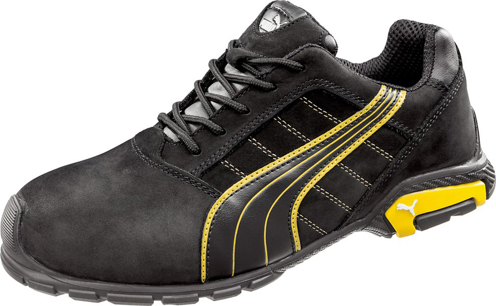Puma Safety Sicherheitsschuh Amsterdam Low S3 SRC Schwarz/Gelb - Herren / Unisex