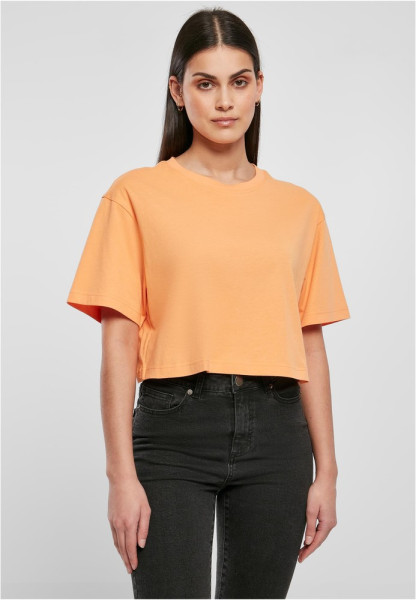 Urban Classics Damen T-Shirt Ladies Short Oversized Tee Papaya