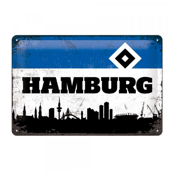 Hamburger SV HSV Blechschild Hamburg Fussball