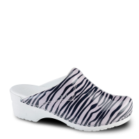 Sanita Clogs Damen Sandalen Zebra Rose
