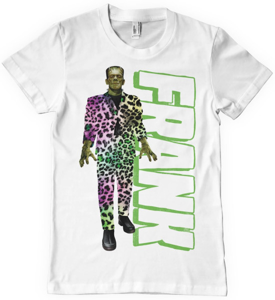 Universal Monsters Fresh Frank In Suit T-Shirt White