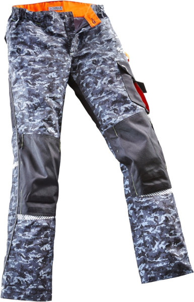 Terrax Workwear Bundhose Camouflage/Grau/Schwarz