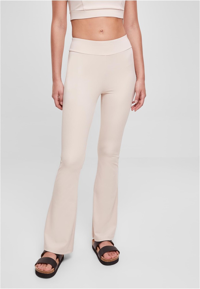 Urban Classics Damen Ladies Recycled High Waist Flared Leggings - Damen