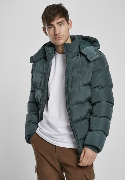 Urban Classics Jacke Hooded Puffer Jacket Bottlegreen