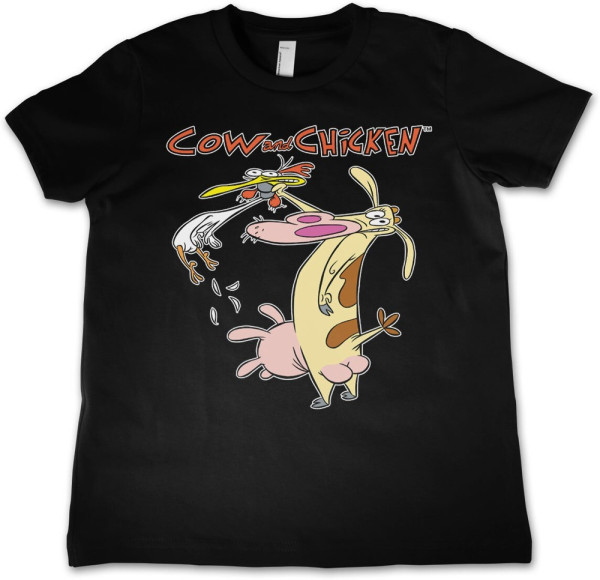 Cow And Chicken Kids T-Shirt Black