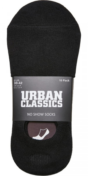 Urban Classics No Show Socks 10-Pack Black