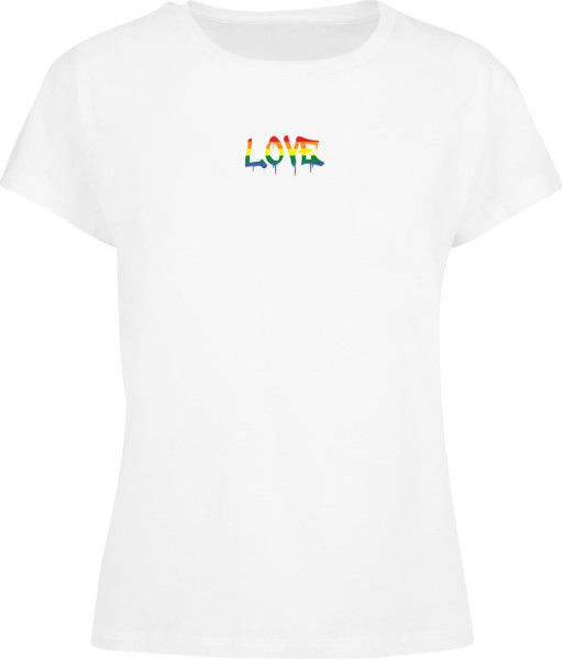 Merchcode Damen Ladies Love Teddy Tee MP0008556