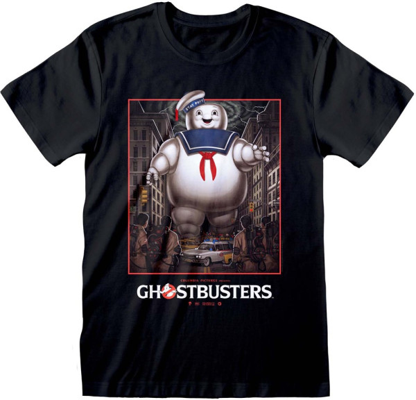 Ghostbusters - Stay Puft Square T-Shirt Black