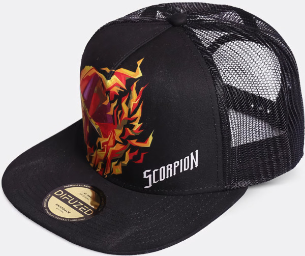 Mortal Kombat - Scorpion Trucker Cap Black