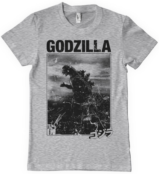 Godzilla Vintage T-Shirt Heathergrey