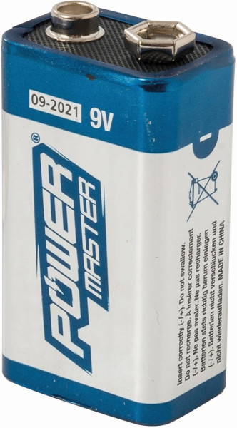 Powermaster Batterien Super-Alkali-Batterie, 6LR61, 9 V Einzelpackung
