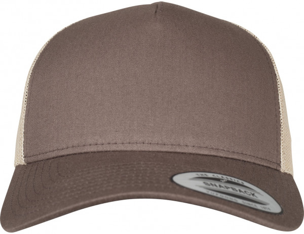 Flexfit Cap 5-Panel Retro Trucker 2-Tone Cap Brn/Khaki