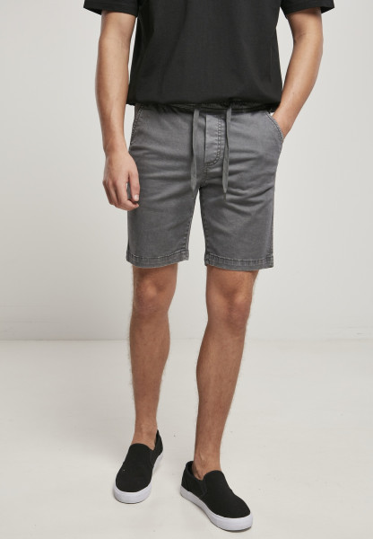 Urban Classics Stretch Twill Joggshorts Lightasphalt