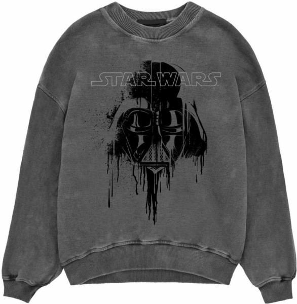 Star Wars - Dripping Vader (SuperHeroes Inc. Acid Wash Sweatshirt) Sweatshirt Black