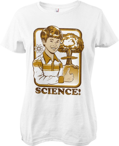Steven Rhodes Science! Girly Tee Damen T-Shirt White