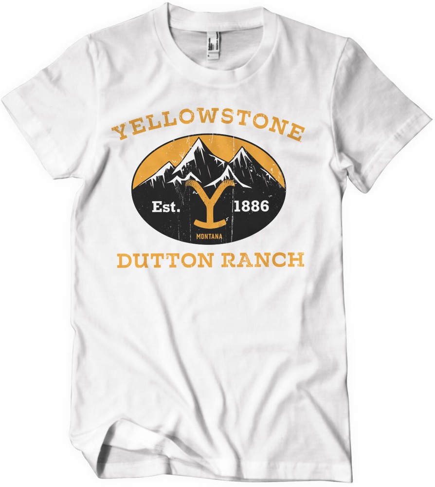 Gelbstone Dutton Ranch Montana Est. 1883 T-Shirt Weiß - Herren / Unisex