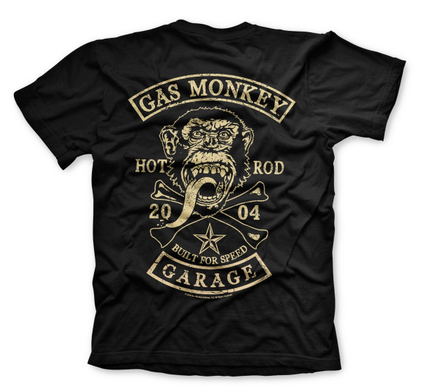 Gas Monkey Garage T-Shirt Patch Black
