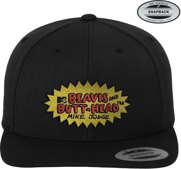 Beavis and Butt-Head Premium Snapback Cap Black
