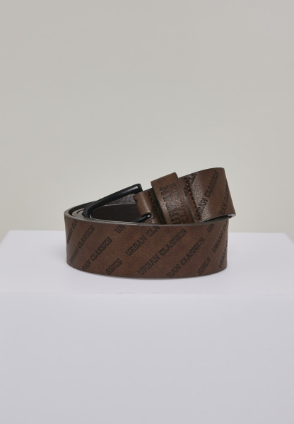 Urban Classics Belt Allover Logo Belt Cognacbrown