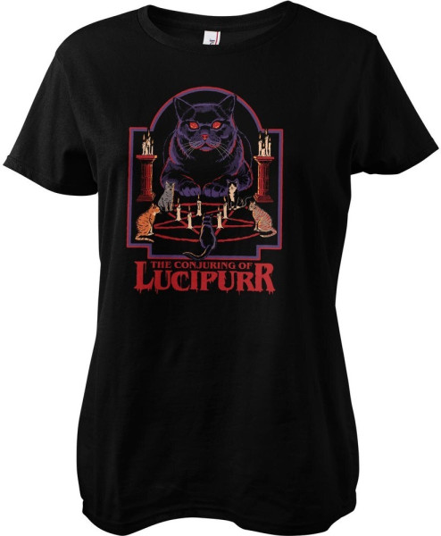 Steven Rhodes Damen Lucipurr Girly Tee