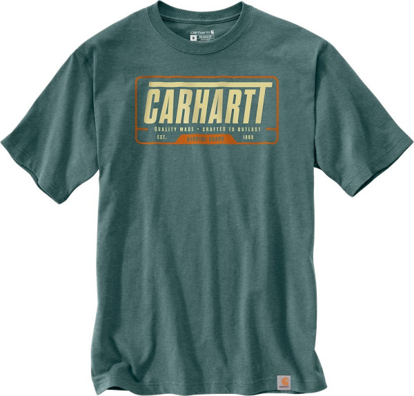 Carhartt Heavyweight S/S Graphic T-Shirt Sea Pine Heather