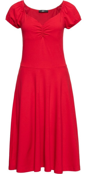 Queen Kerosin Damen Swing Kleid Rot