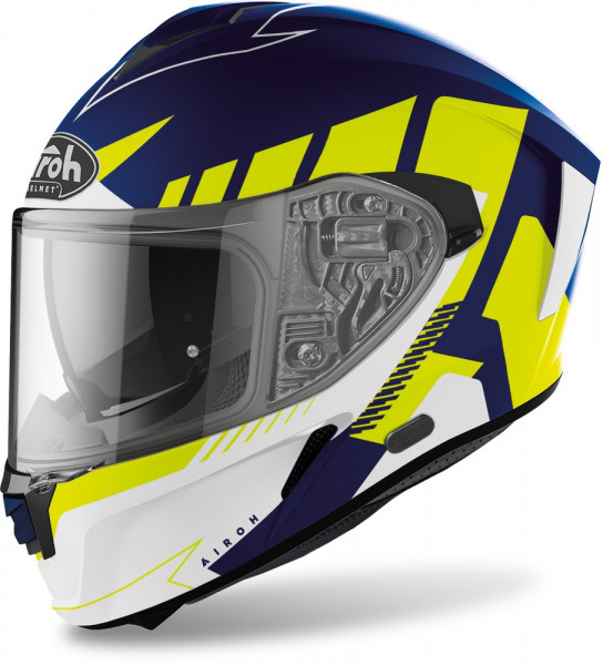 Airoh Integralhelm Spark Rise Blue/Yellow Matt