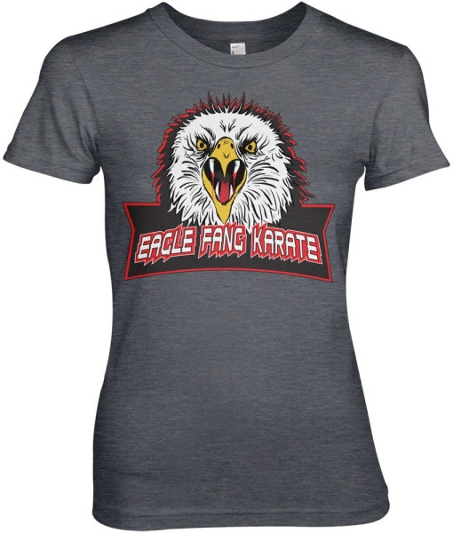 Cobra Kai Eagle Fang Karate Girly Tee Damen T-Shirt Dark-Heather