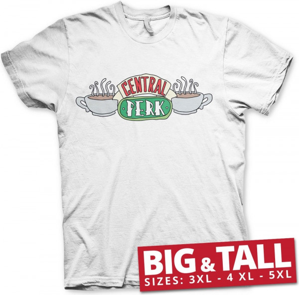 Friends Central Perk Big & Tall T-Shirt White