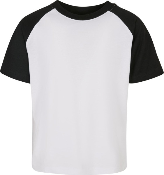 Urban Classics Jungen T-Shirt Boys Raglan Contrast Tee White/Black