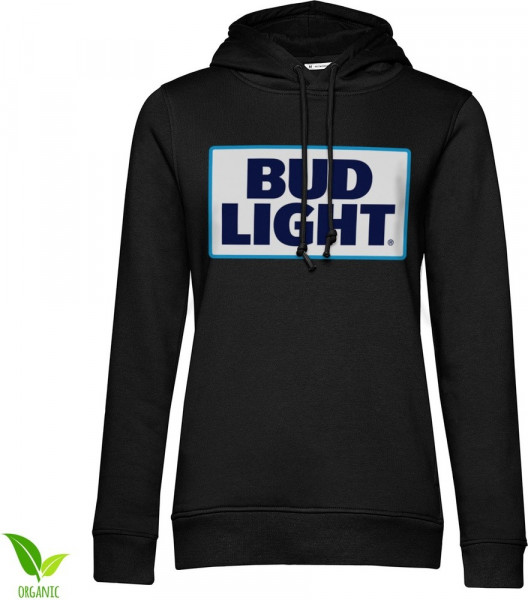 Budweiser Bud Light Logo Girls Hoodie Damen Black