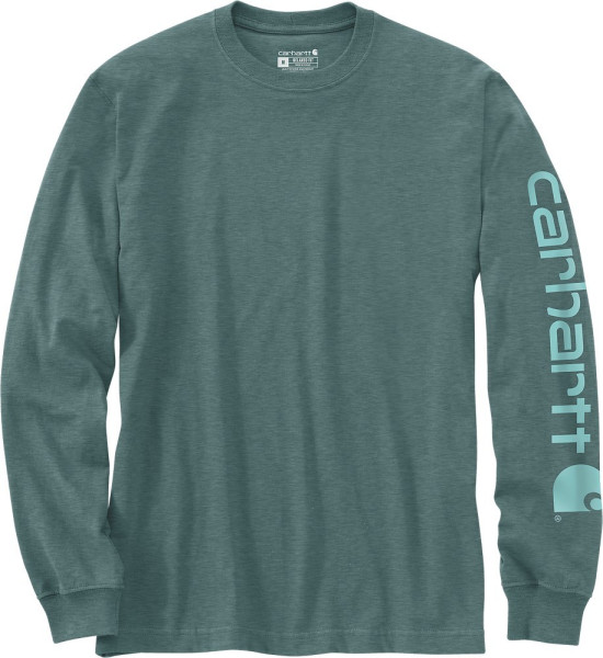 Carhartt Sleeve Logo T-Shirt L/S Sea Pine Heather