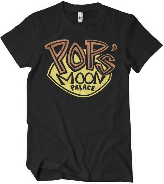 Johnny Bravo Pop'S Moon Palace T-Shirt Black