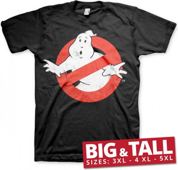 Ghostbusters Distressed Logo T-Shirt Black