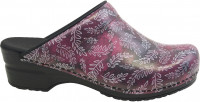 Sanita Clogs Damen Sandalen Original-Isalena Open Bordeaux